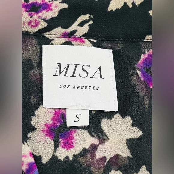 MISA Los Angeles Lillie Neck Tie Top Size Small NWOT $246 - Picture 13 of 16